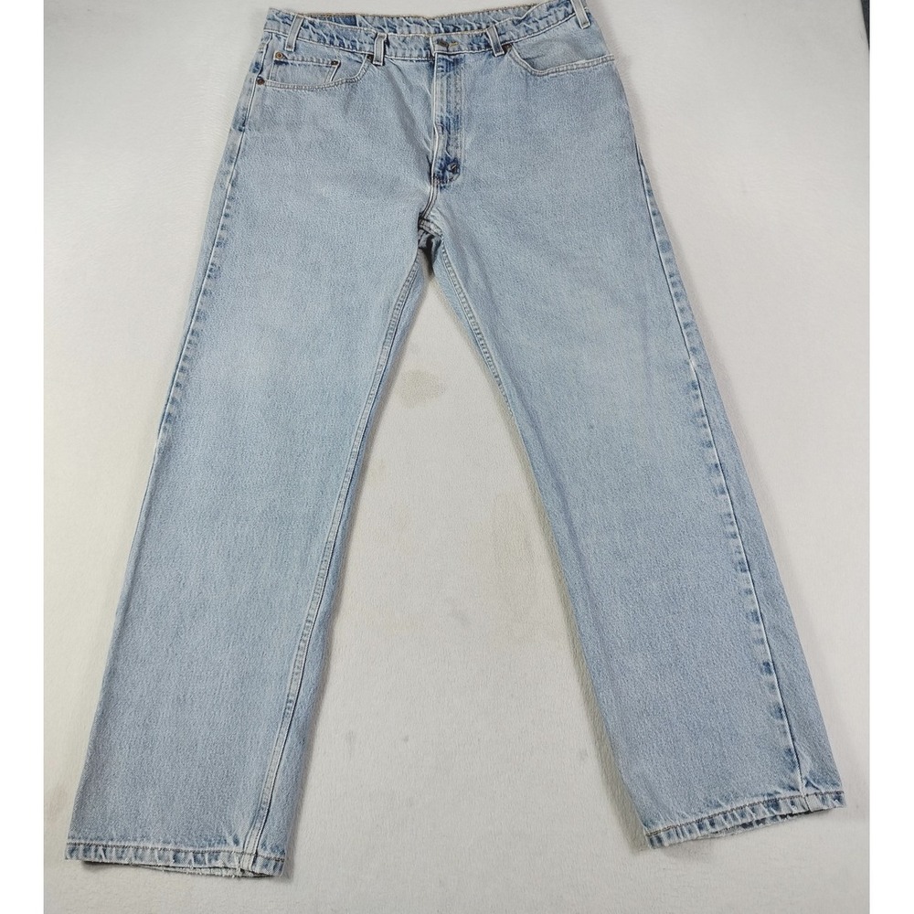 Vintage Levis 505 Jeans Mens 38 Blue Regular Straight Denim Distressed‎ 1998
